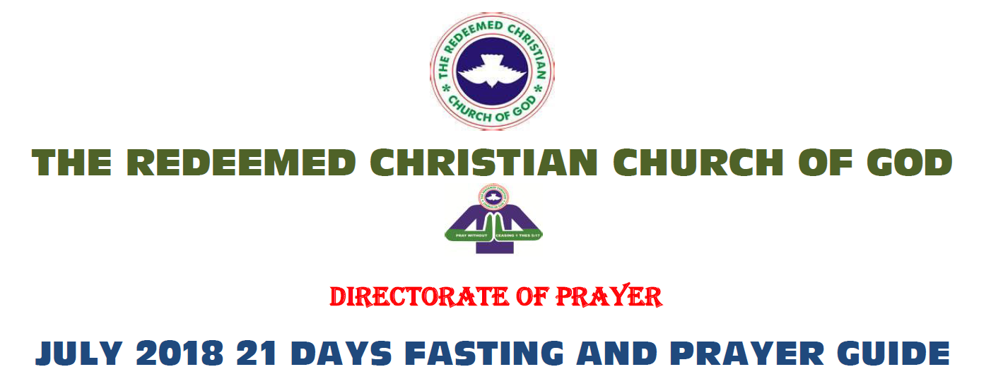 July RCCG Prayer points